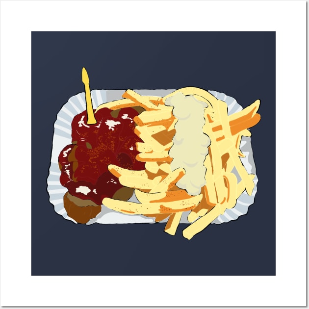 Currywurst mit Pommes Number Two Wall Art by smithandco